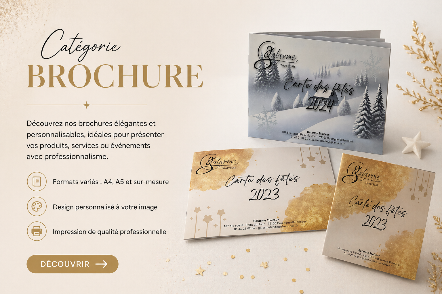 Brochure agrafée