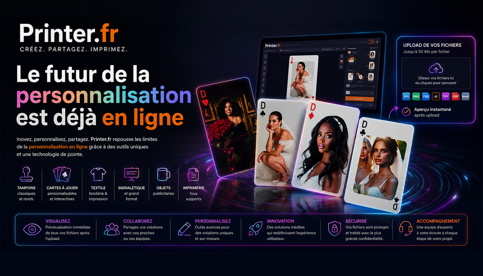 Printer.fr — Le futur de la personnalisation est déjà en ligne.