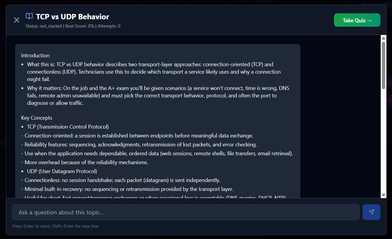 Study in short, focused steps