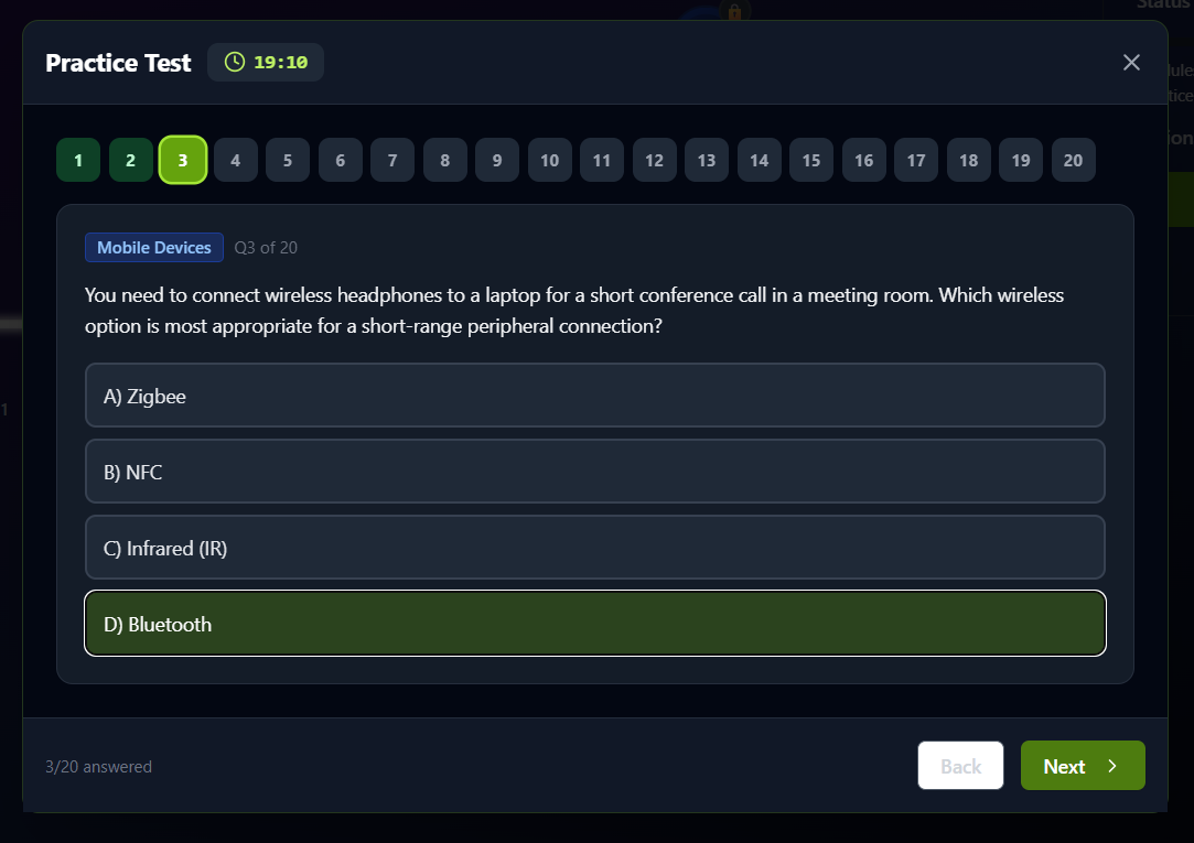 Use practice tests to find the gaps