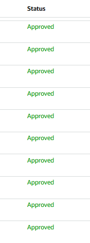 Amazon Approved Status