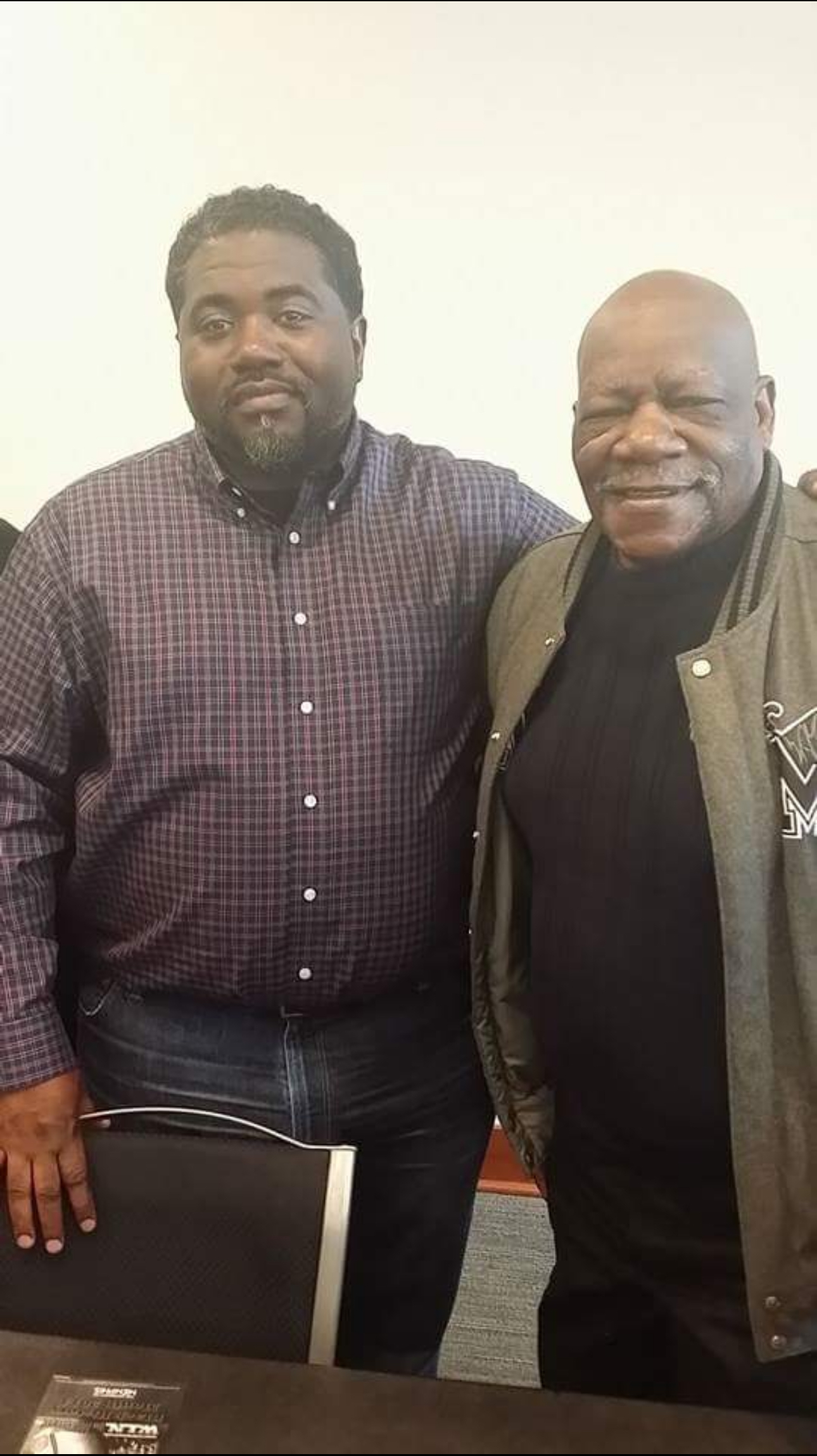 Kevin Bradshaw with AFSCME 1968 striker Mr. Alvin Turner