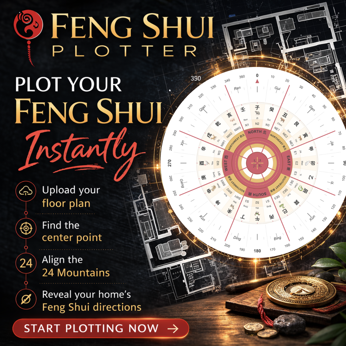 Feng Shui Plotter - Plot Your Feng Shui Instantly
