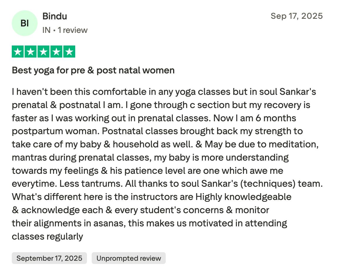 Trustpilot review by Bindu - 5 stars