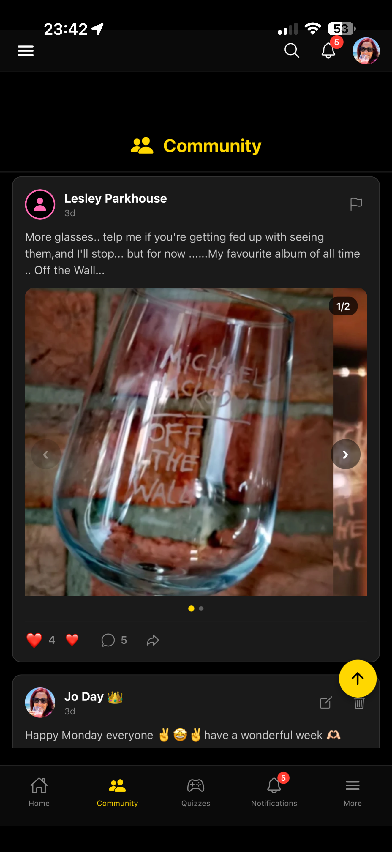PopCrown Off the Wall album memorabilia - Lesley Parkhouse glass collection celebrating Michael Jackson 1979 breakthrough album MJ fan merchandise vintage