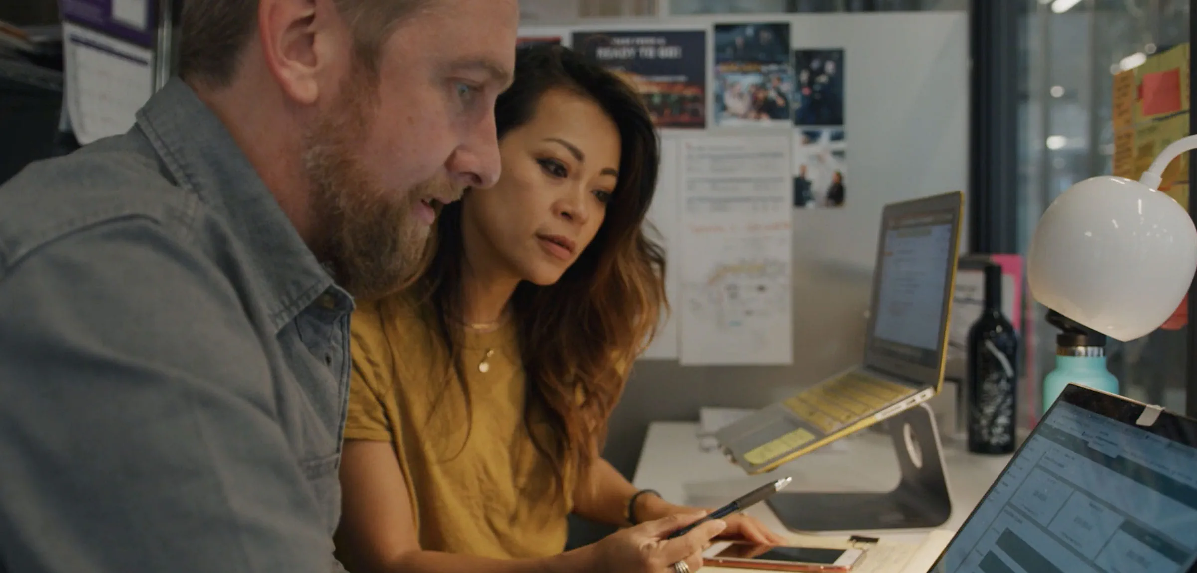 Team collaborating on merchant solutions
