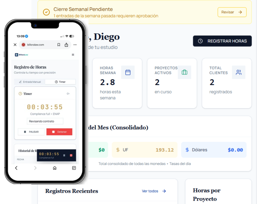 BilloraLaw App Preview