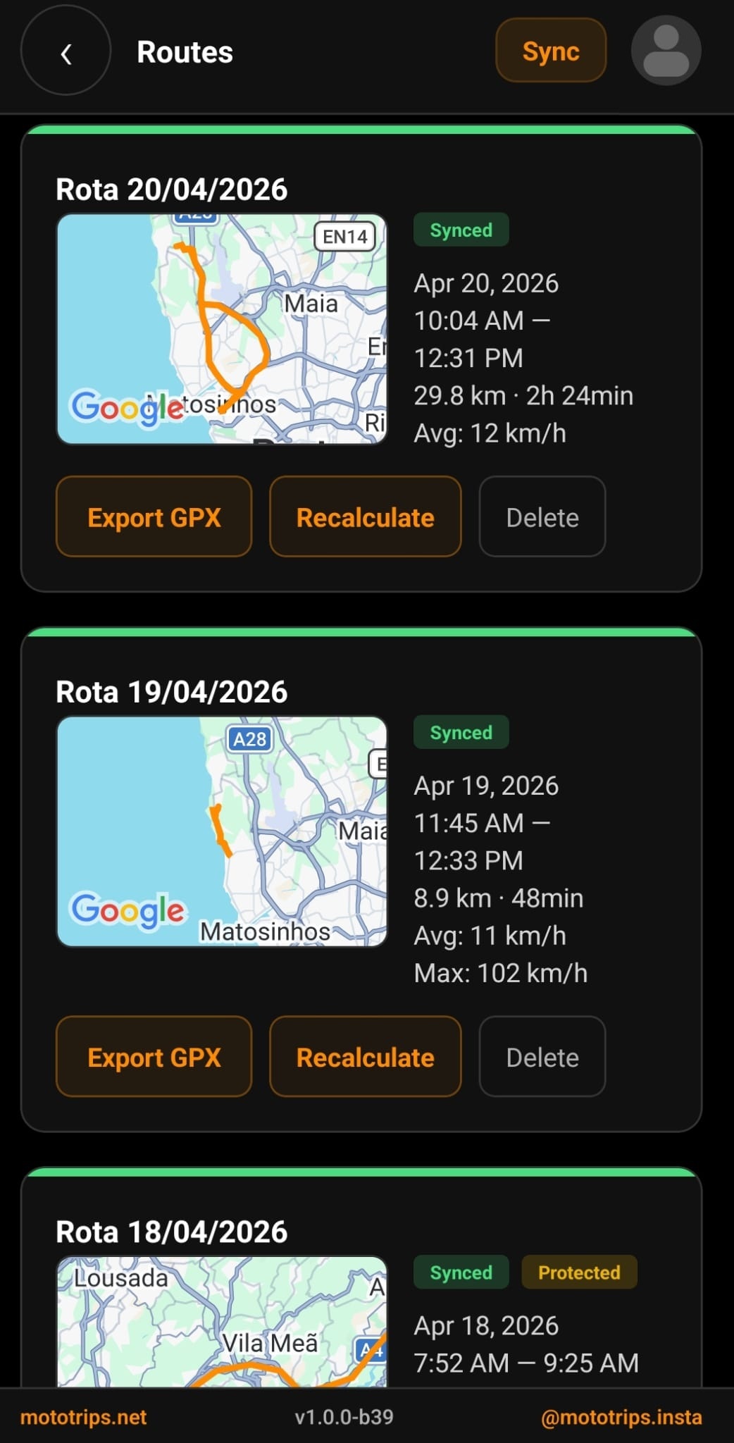MotoTrips Go screenshot 5