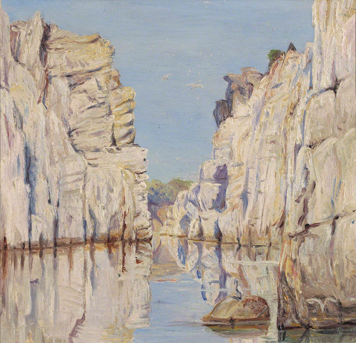 Marble Rocks, Jabalpur (1878) by Marianne North