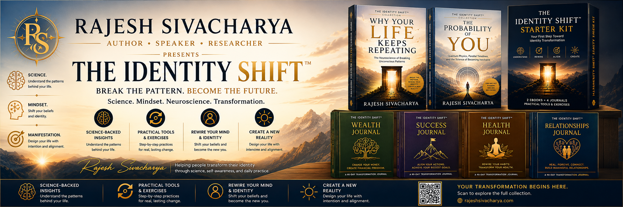 The Identity Shift Collection: two books, starter kit, and four journals
