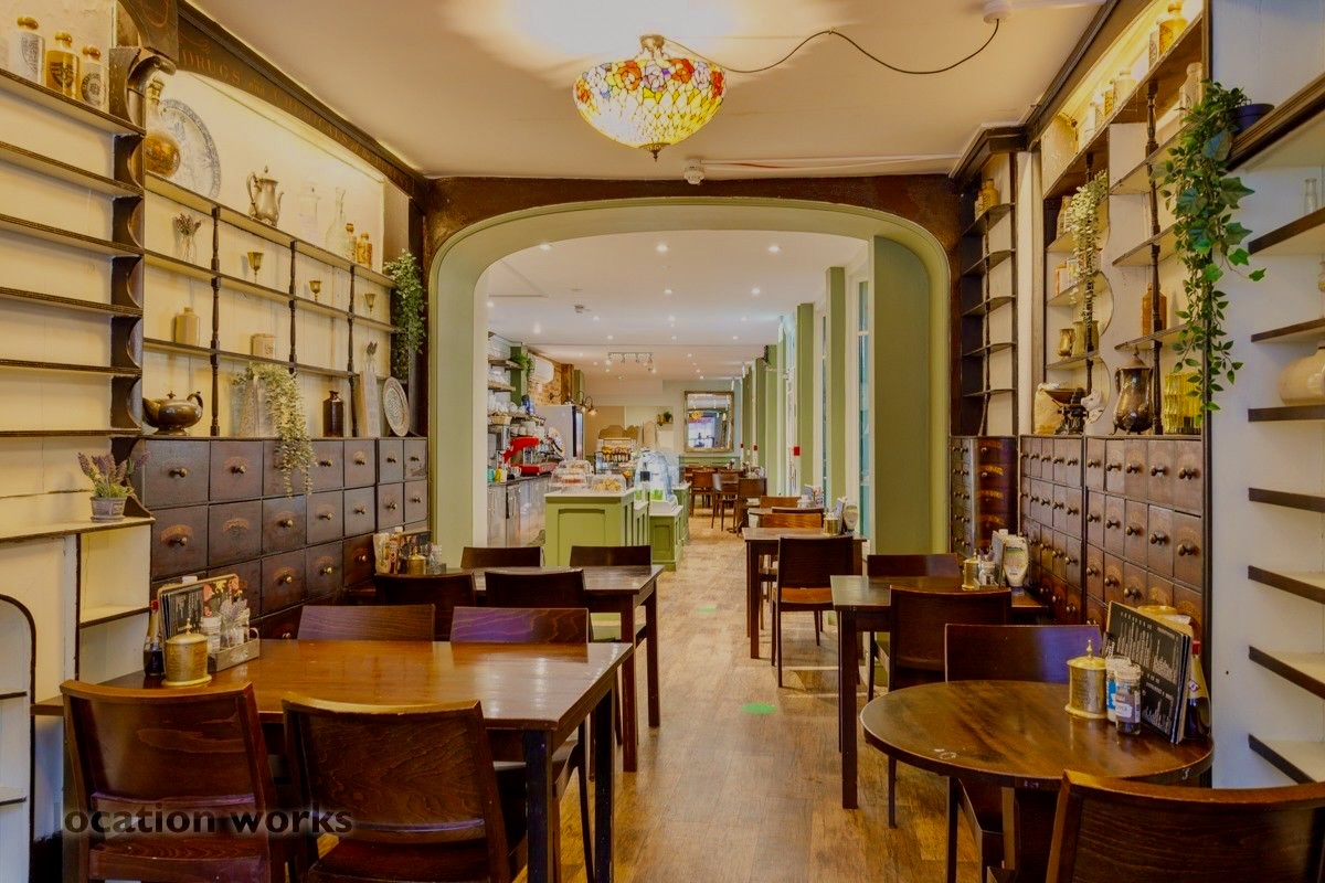Bean in Stony interior - Historic apothecary café