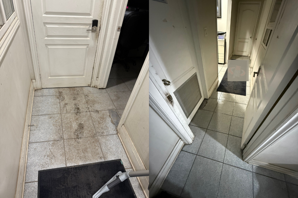 Office Entrance Cleaning – Before and After – Reliable Edge Cleaning