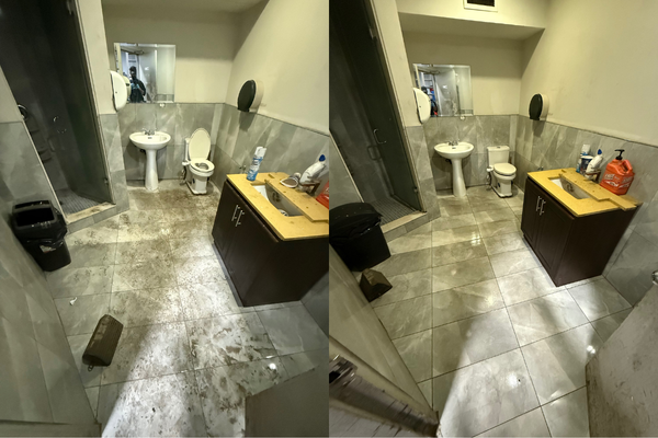 Restroom Deep Clean – Before and After – Reliable Edge Cleaning