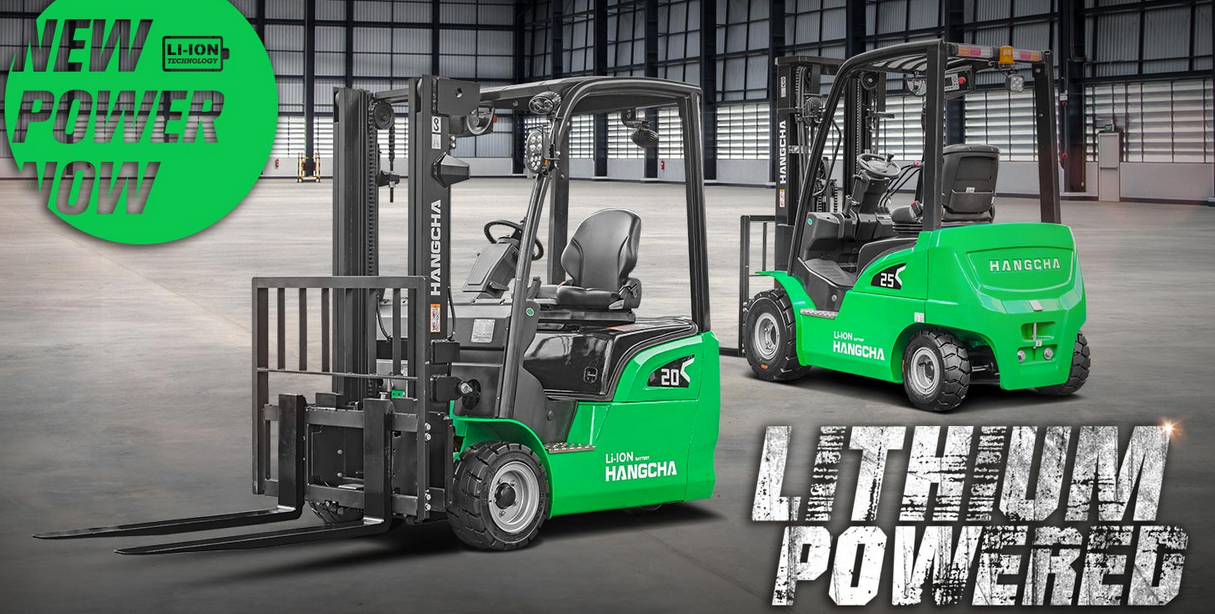 HANGCHA forklift — Lithium Powered