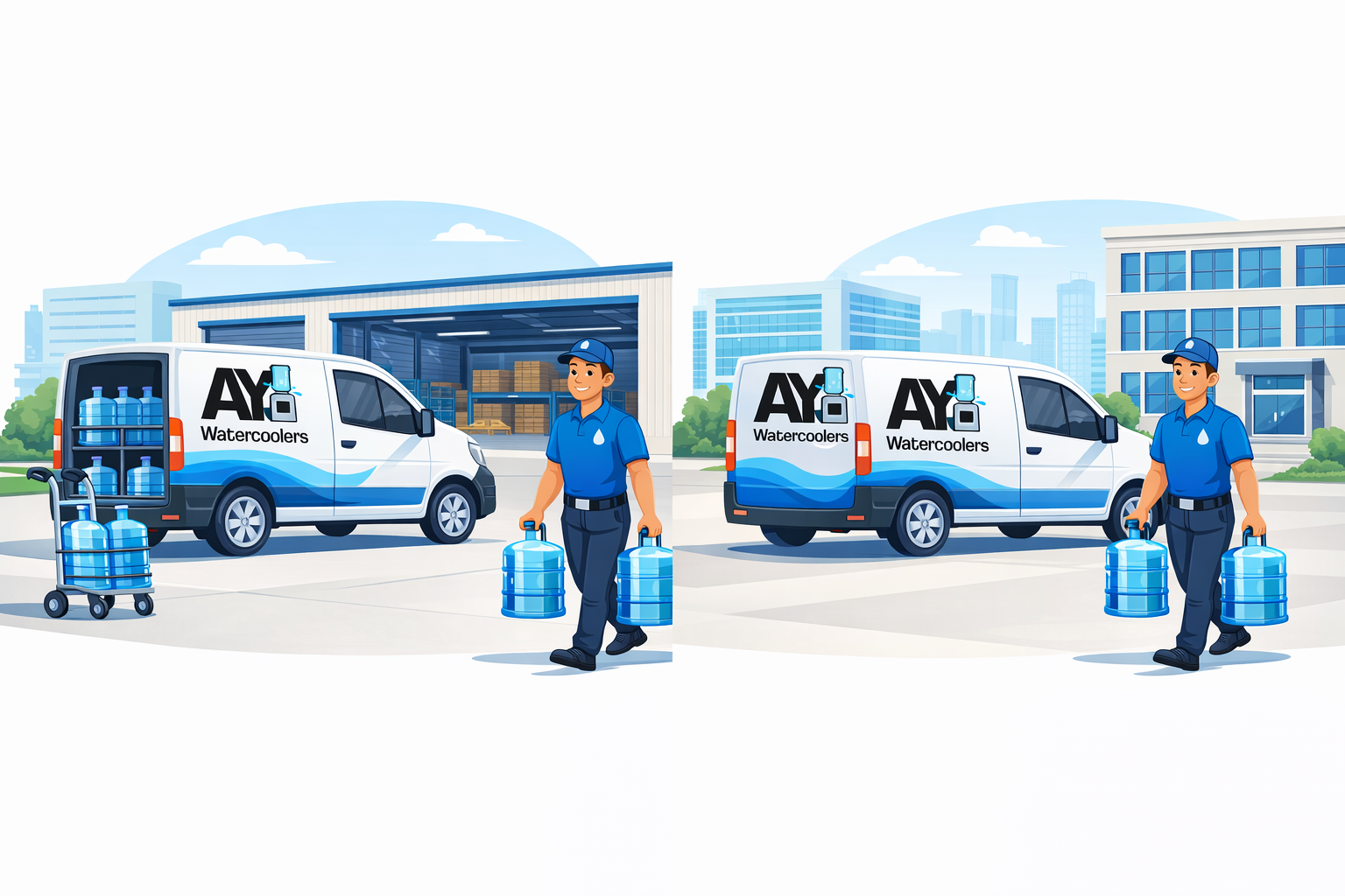 AY Watercoolers delivery service across Leicestershire