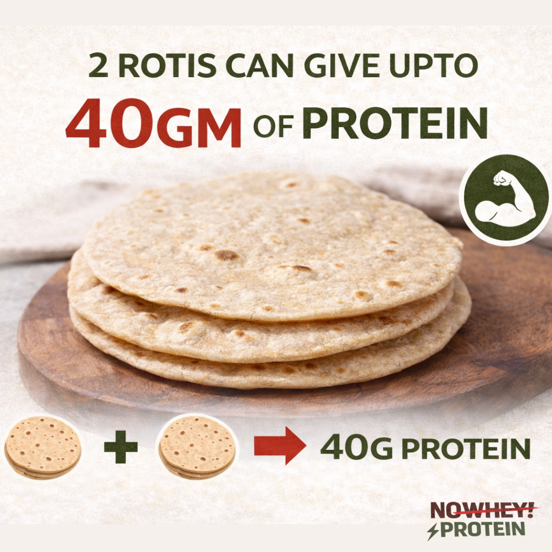 2 Rotis can give up to 40g of Protein