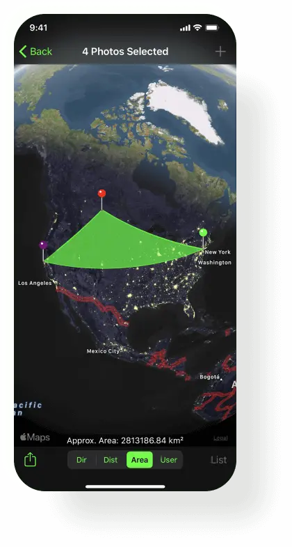 Solocator Area Tracking Feature
