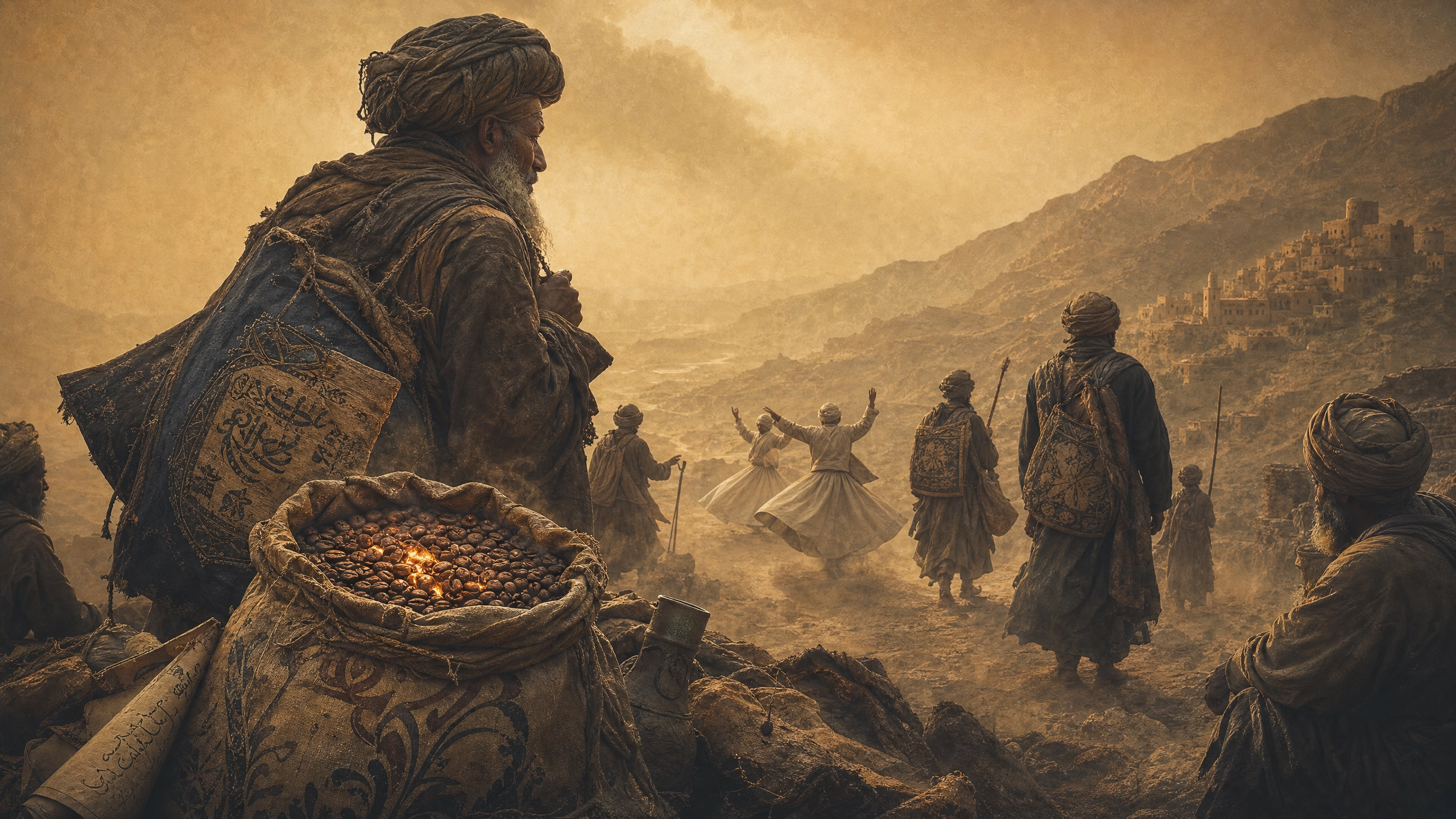 A sovereign steward with dervishes in the golden valley