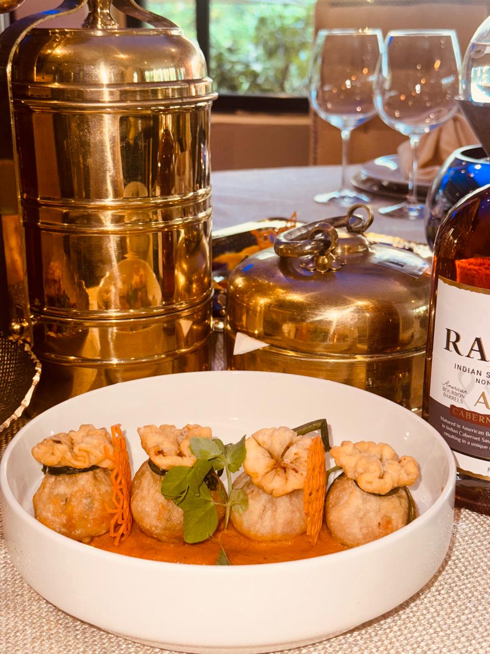 Potli kebabs with Rampur whisky