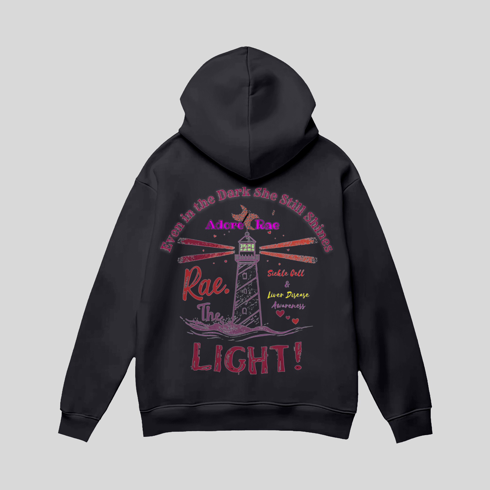 Ado're Rae The Light Hoodie - Black (Back)