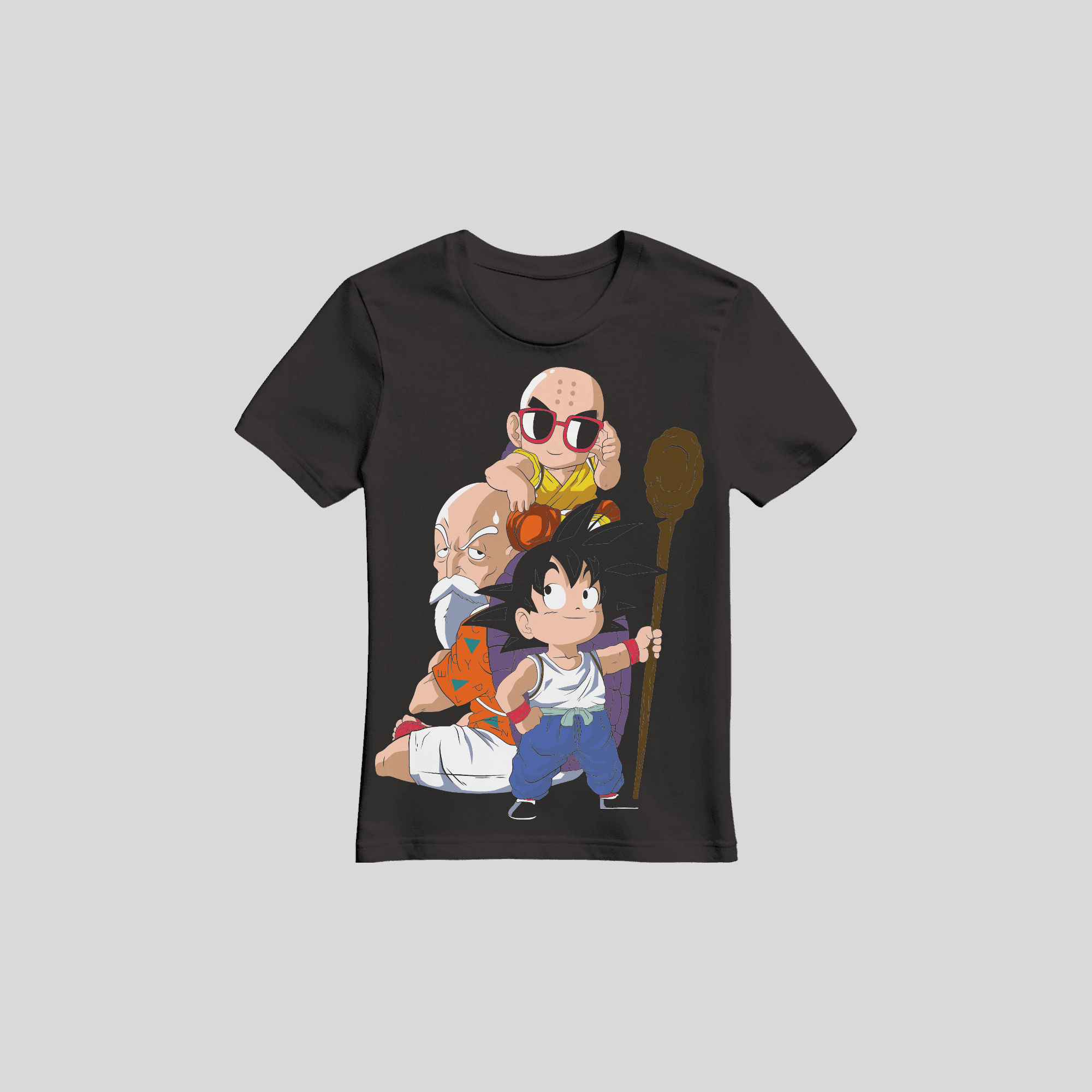 DBZ Goku, Roshi & Krillin Kids Tee