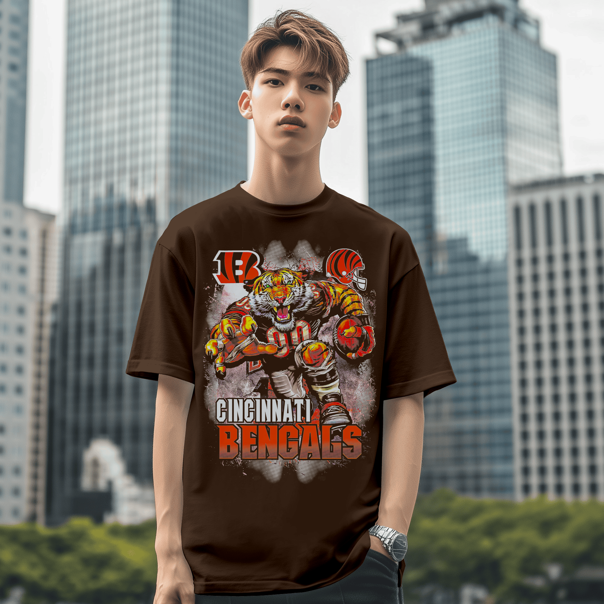 Cincinnati Bengals Tee - Brown