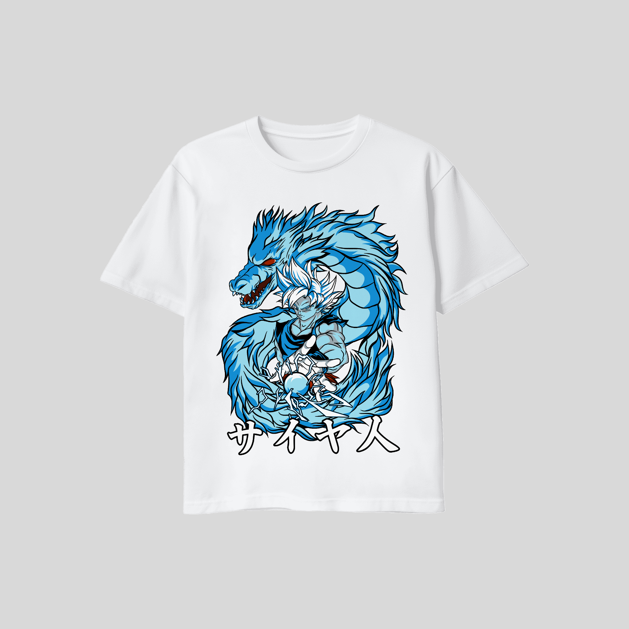 DBZ Saiyan Dragon Tee — White