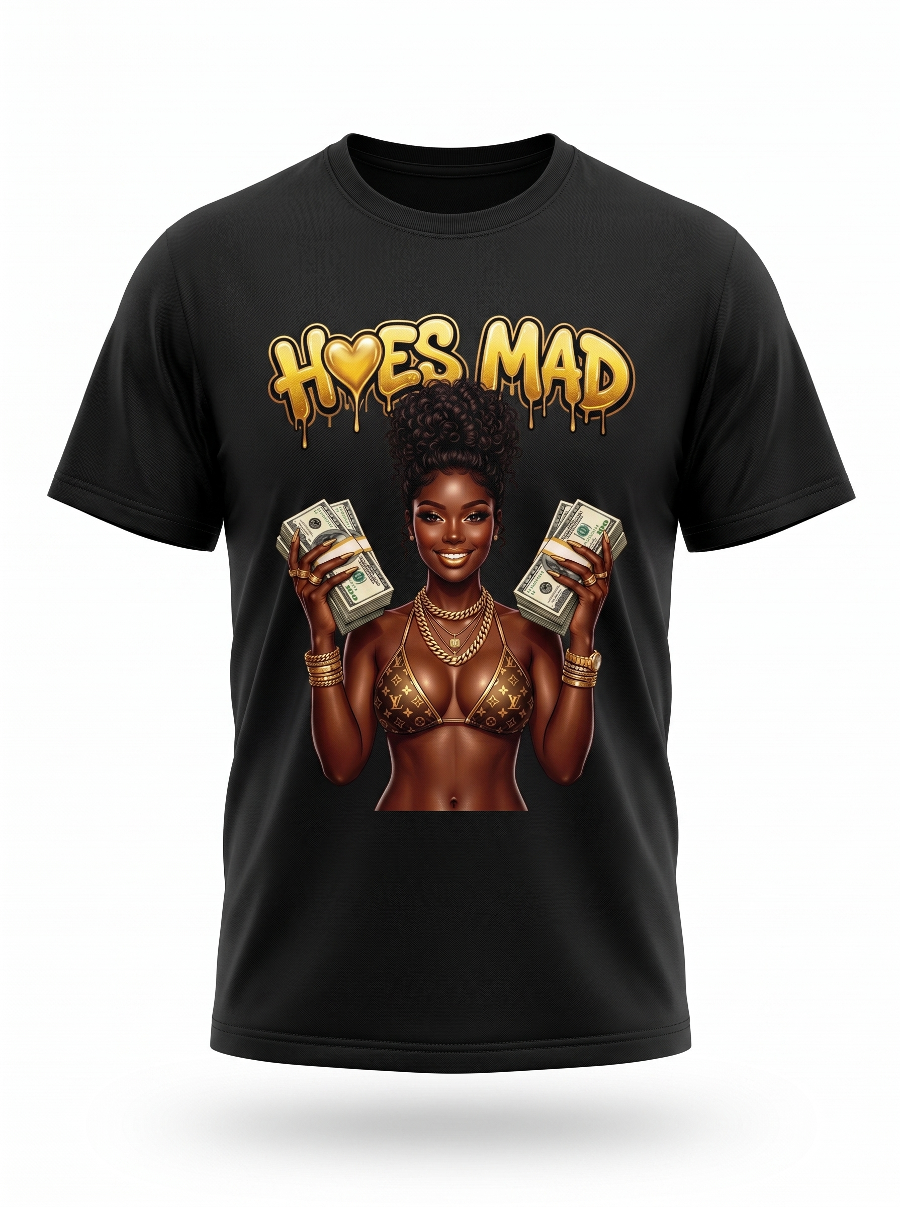 Hoes Mad Tee - Black
