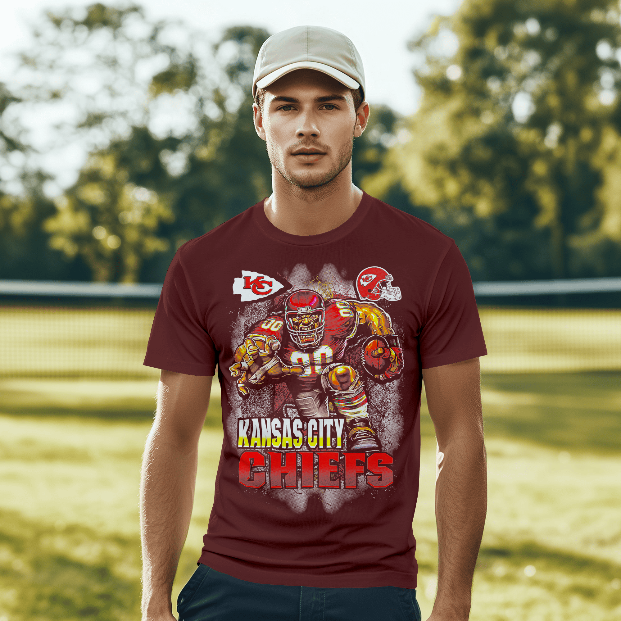 Kansas City Chiefs Tee - Cherry Red