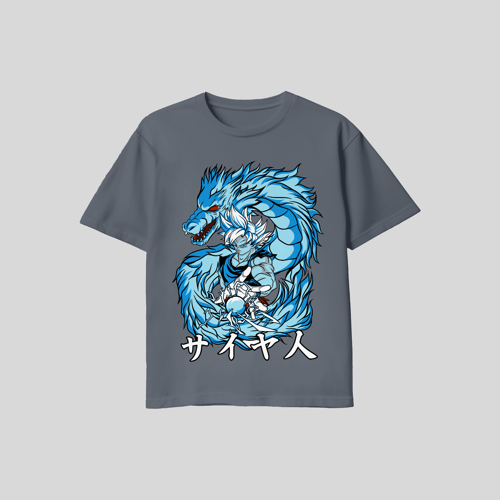 DBZ Saiyan Dragon Tee — Gray