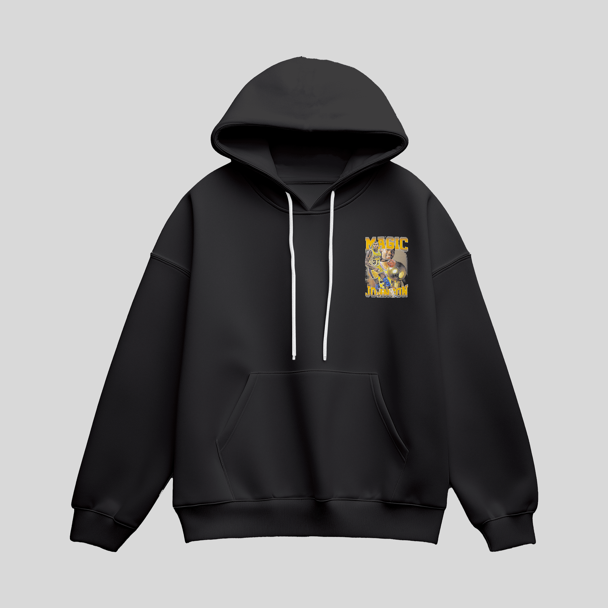 Legend Magic Johnson Hoodie - Black (Front)