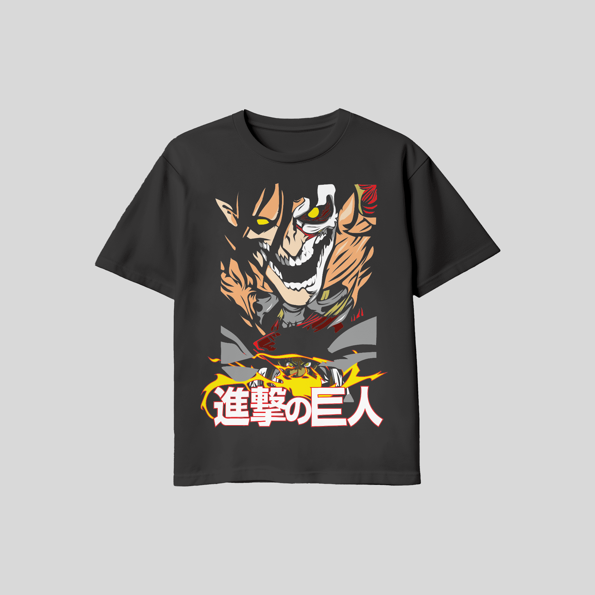 Attack on Titan Kids Tee — Black