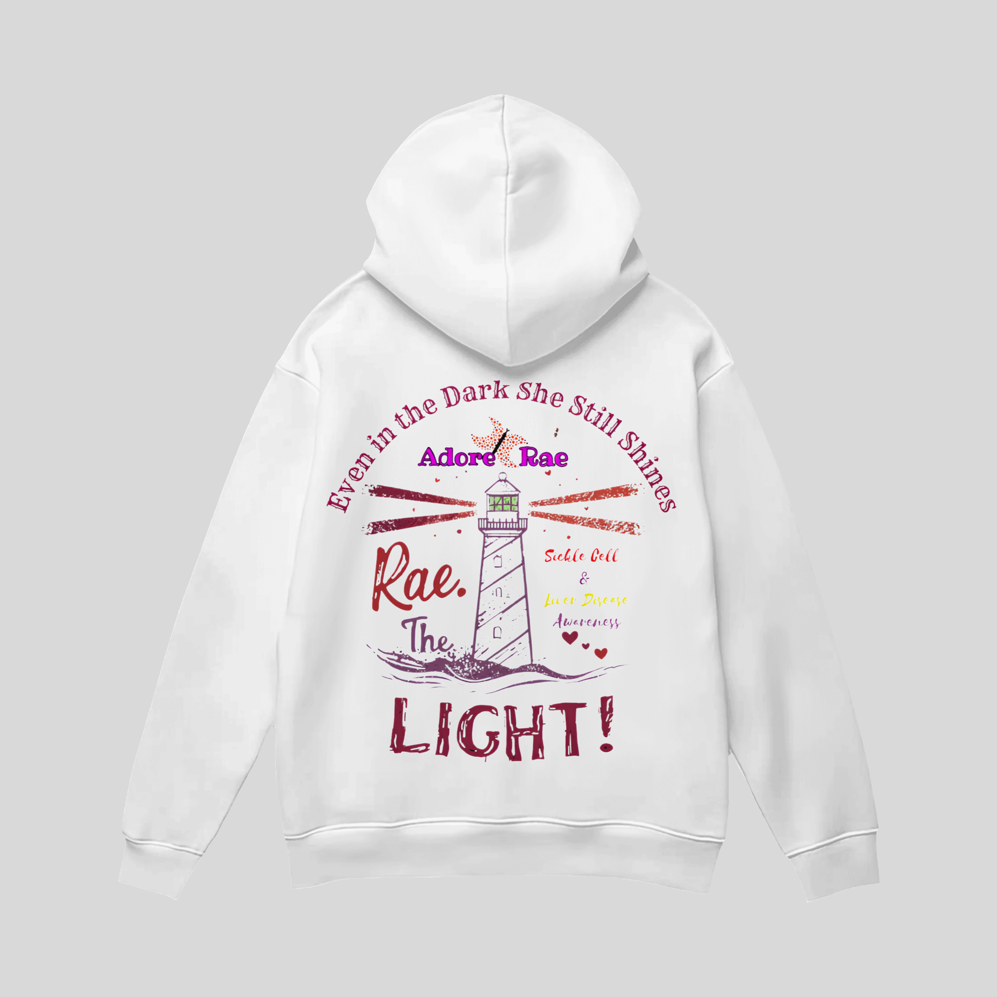 Ado're Rae The Light Hoodie - White (Back)