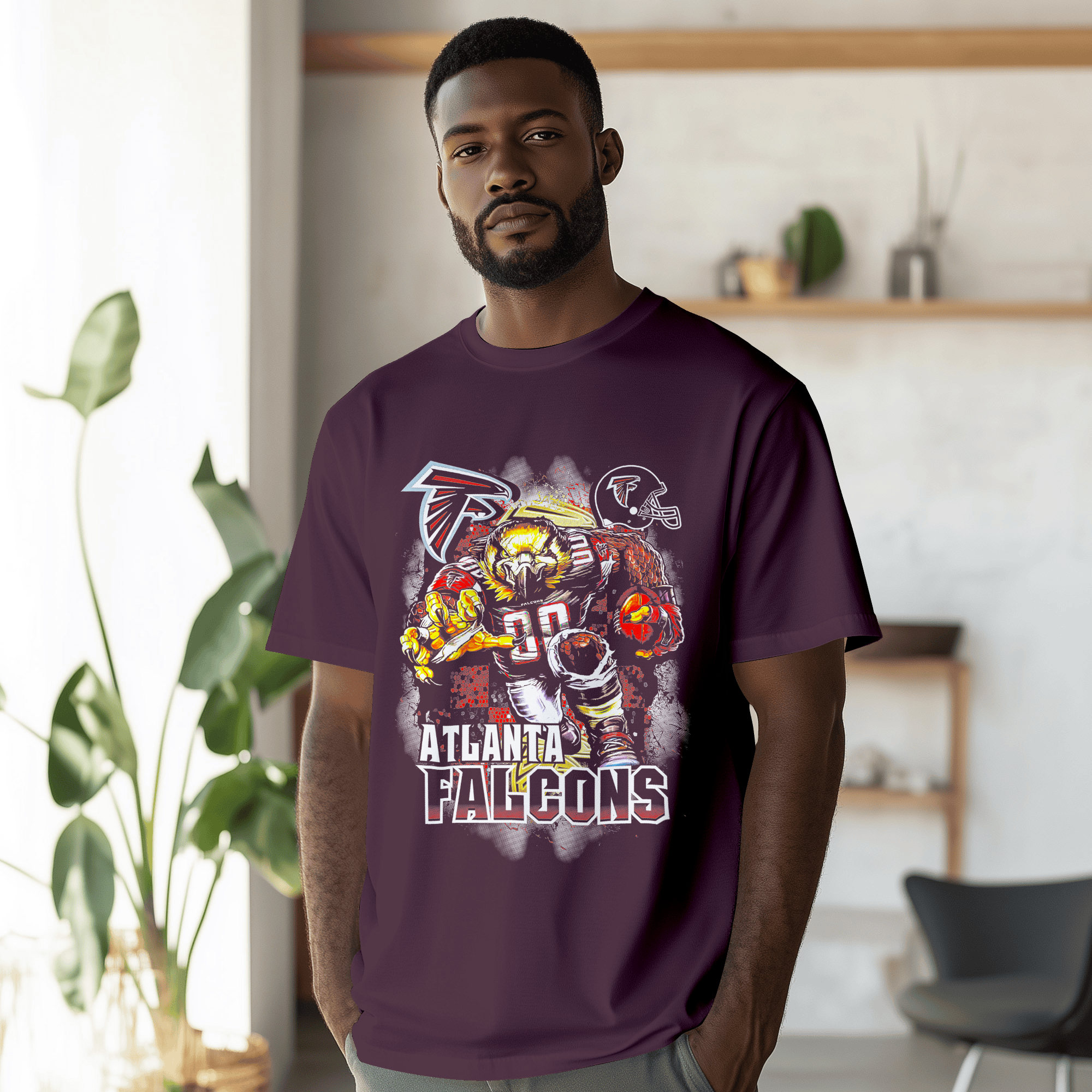 Atlanta Falcons Tee - Dark Lavender