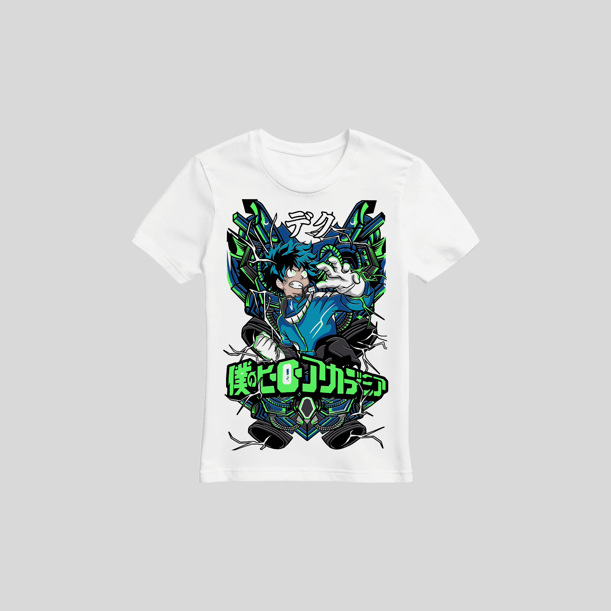 My Hero Academia Deku Kids Tee — White