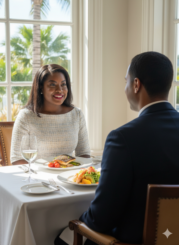 An evening of refined dining etiquette