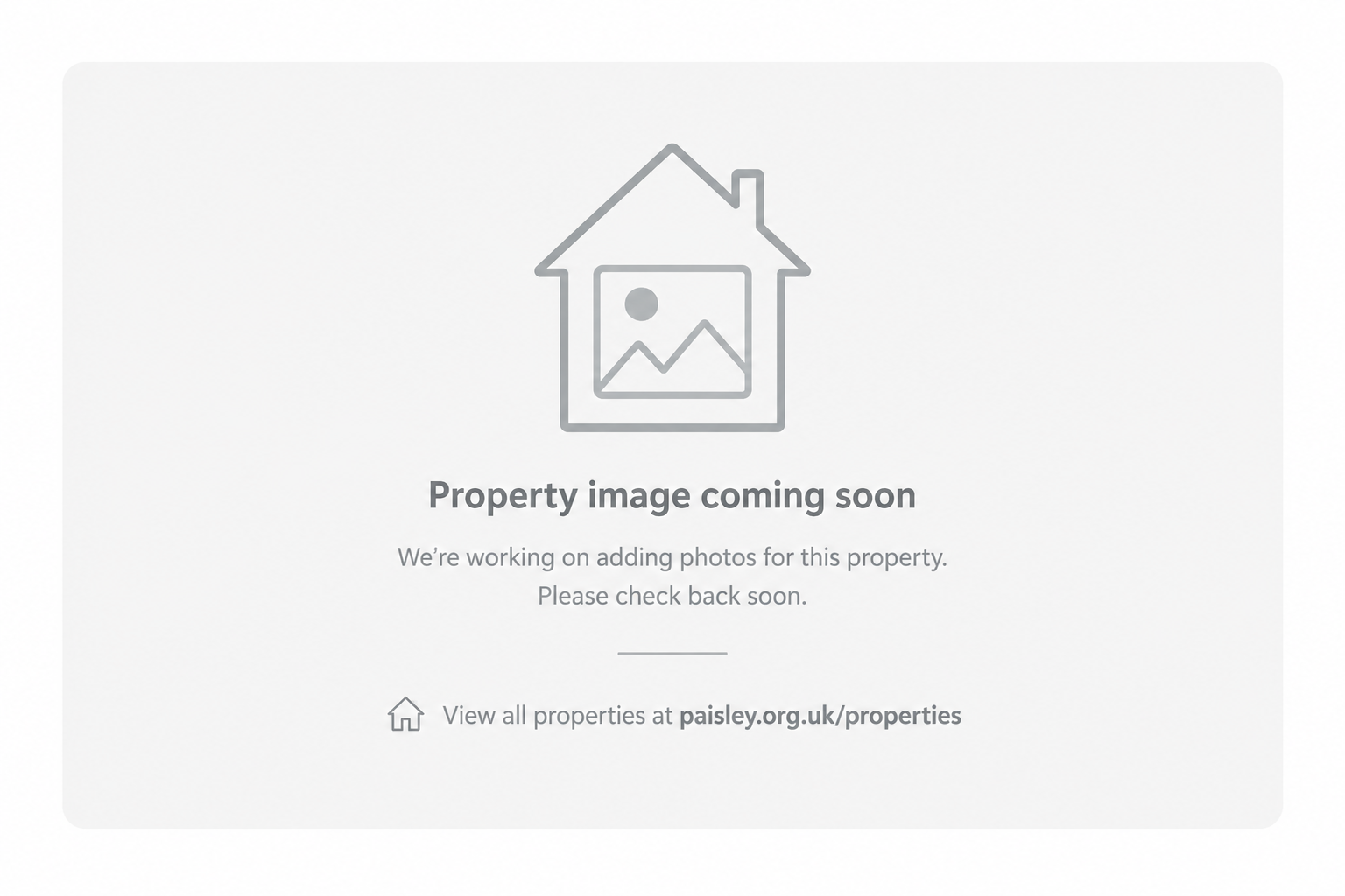Property image coming soon — no rentals listed at the moment