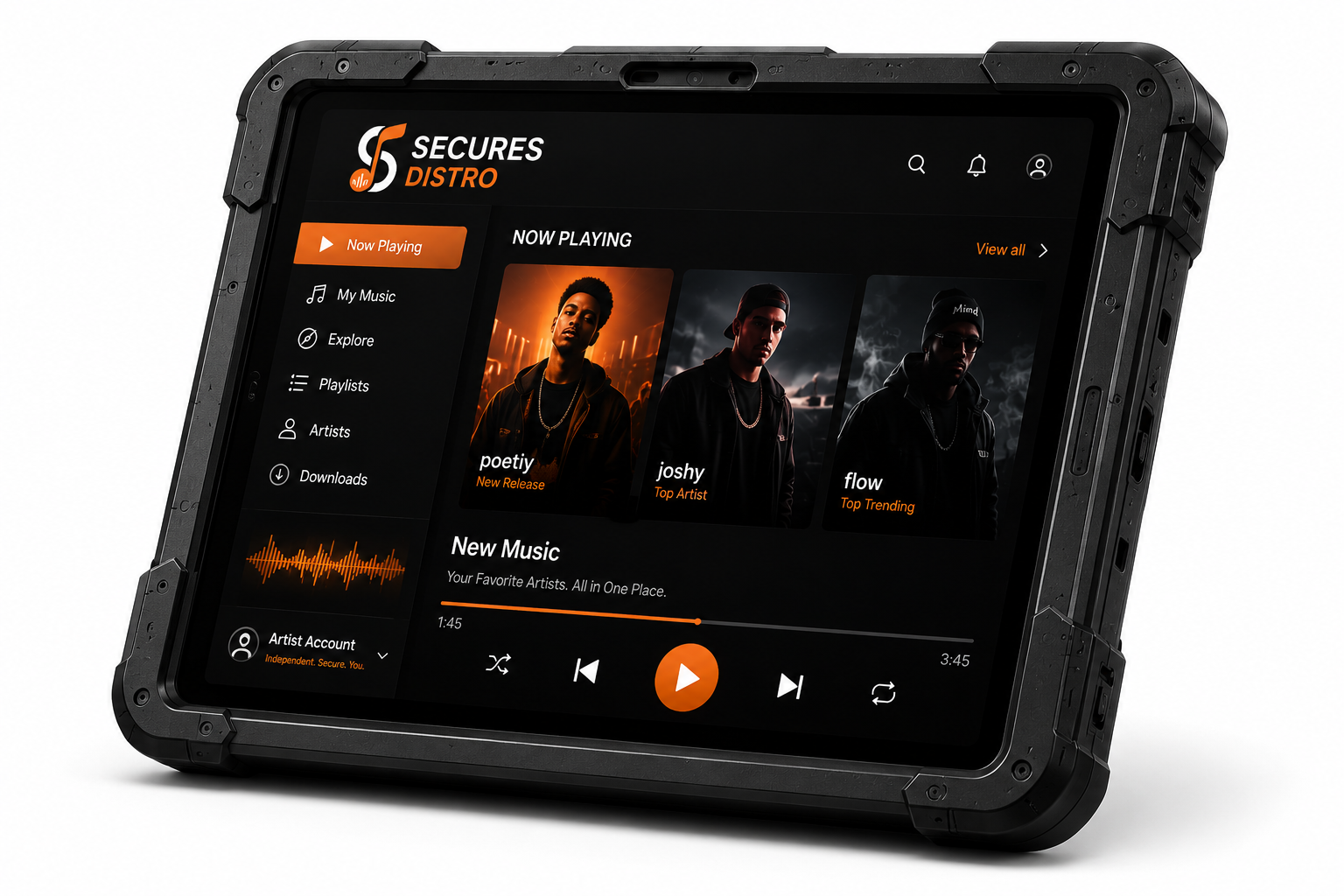 Secures Distro on Jail Tablet