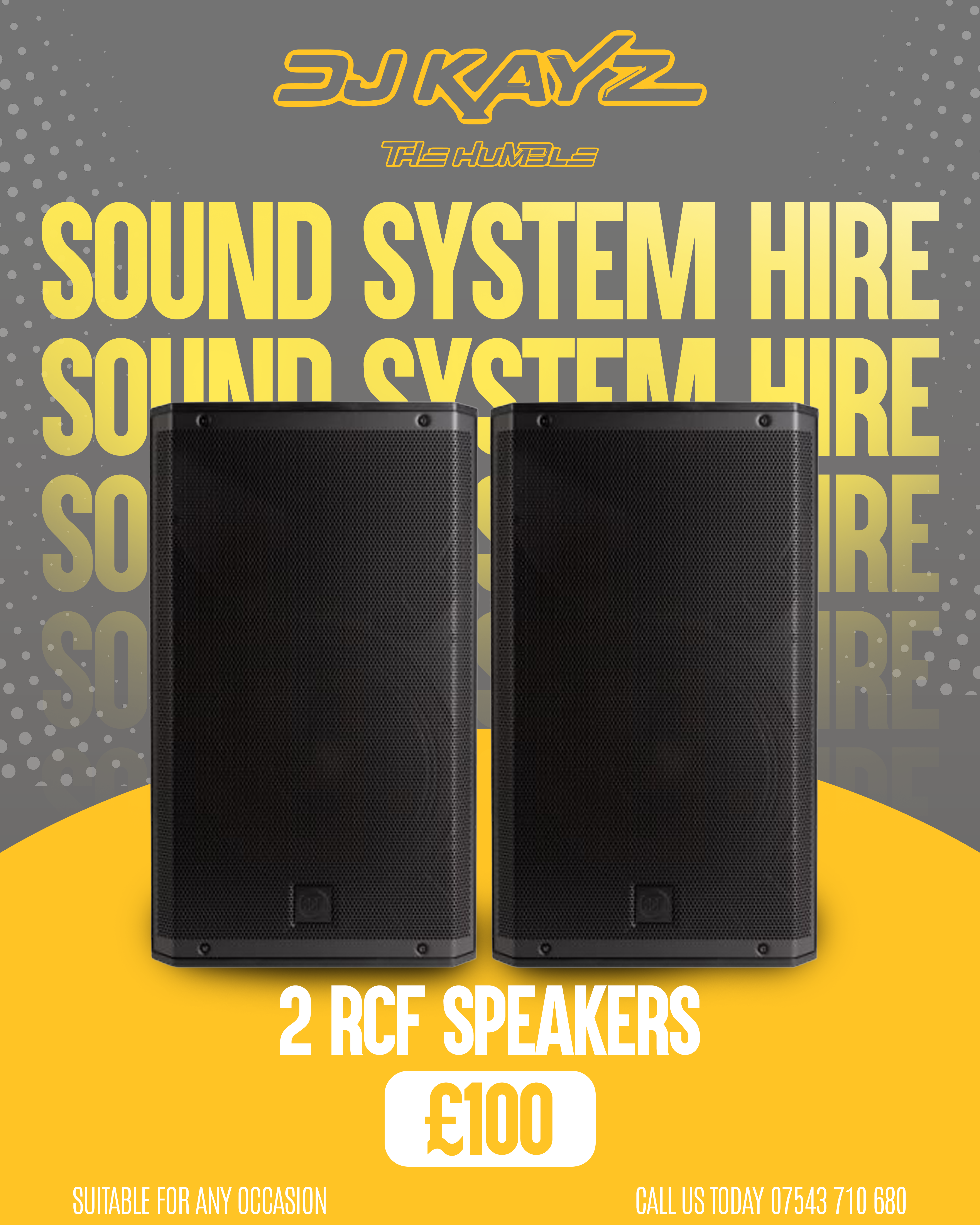 2 RCF Speakers