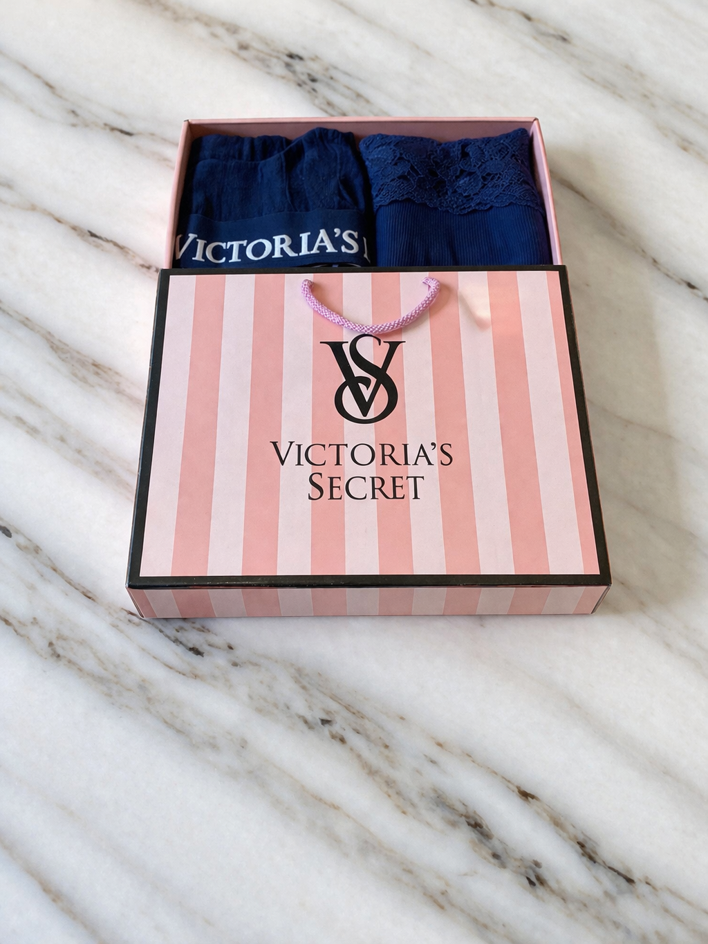 Set Toallas Victoria Secret Navy