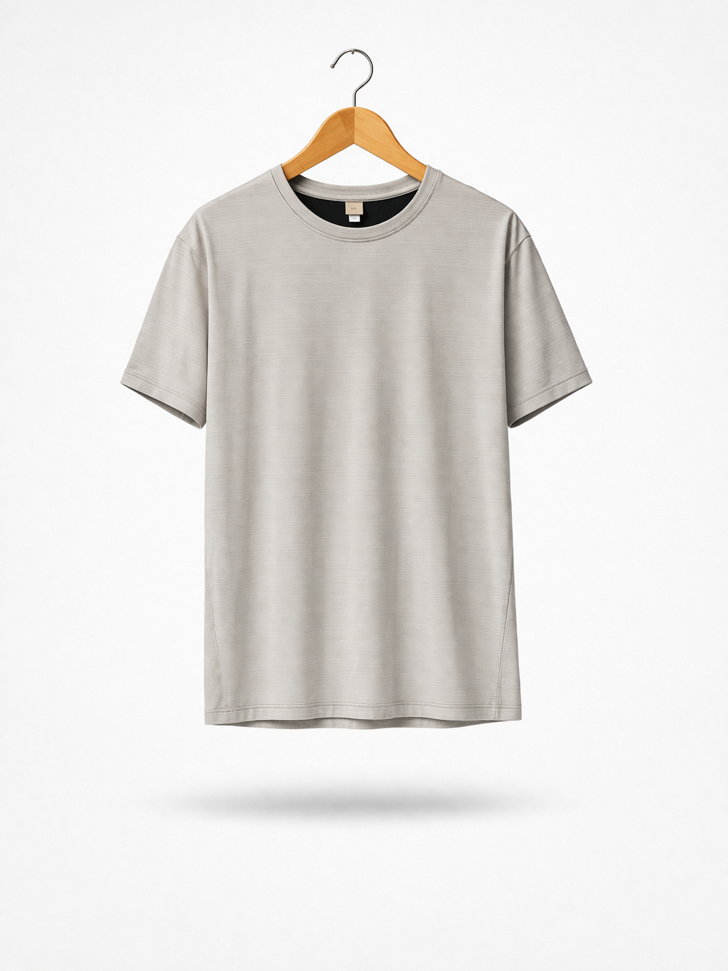 Camiseta Dri Fit Cuello Redondo Gris Claro