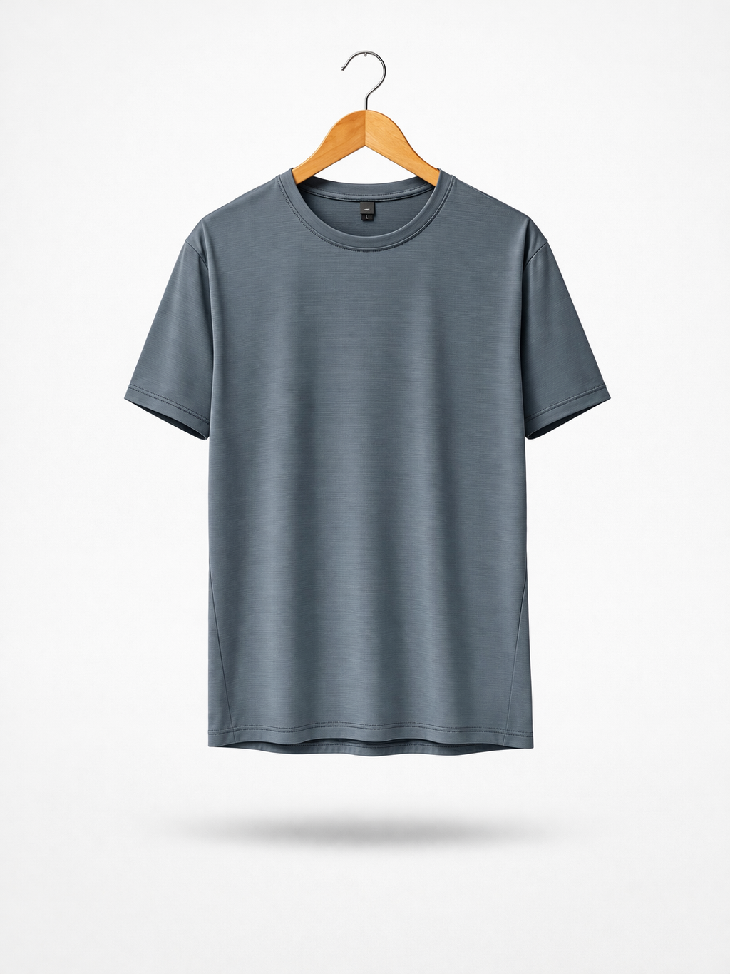 Camiseta Dri Fit Cuello Redondo Gris Azul
