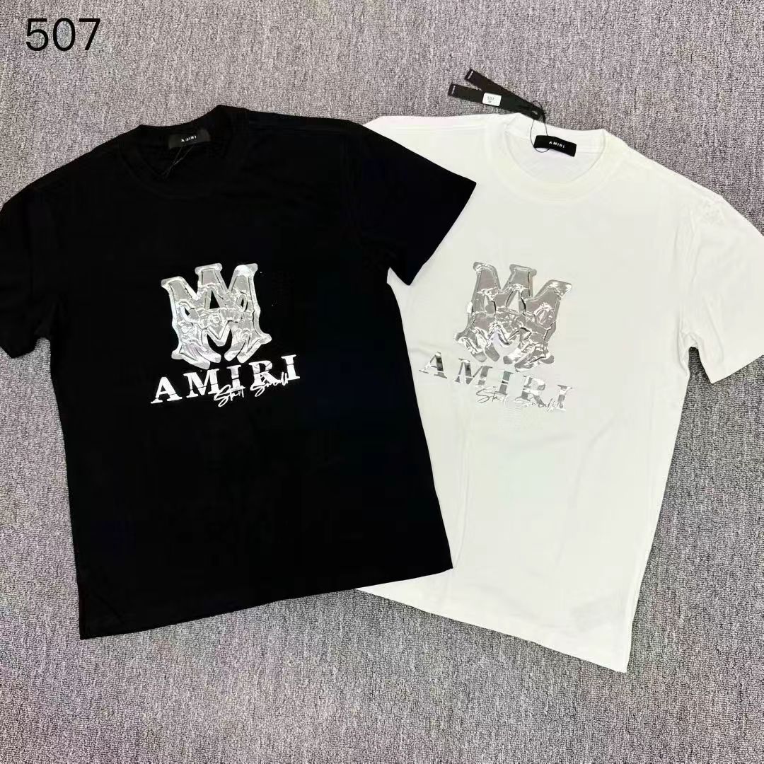 Camiseta Amiri MA Silver Logo Street Stroll