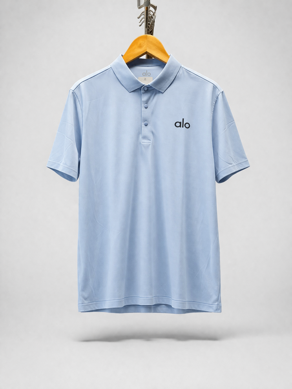 Camiseta Polo Alo Yoga Celeste