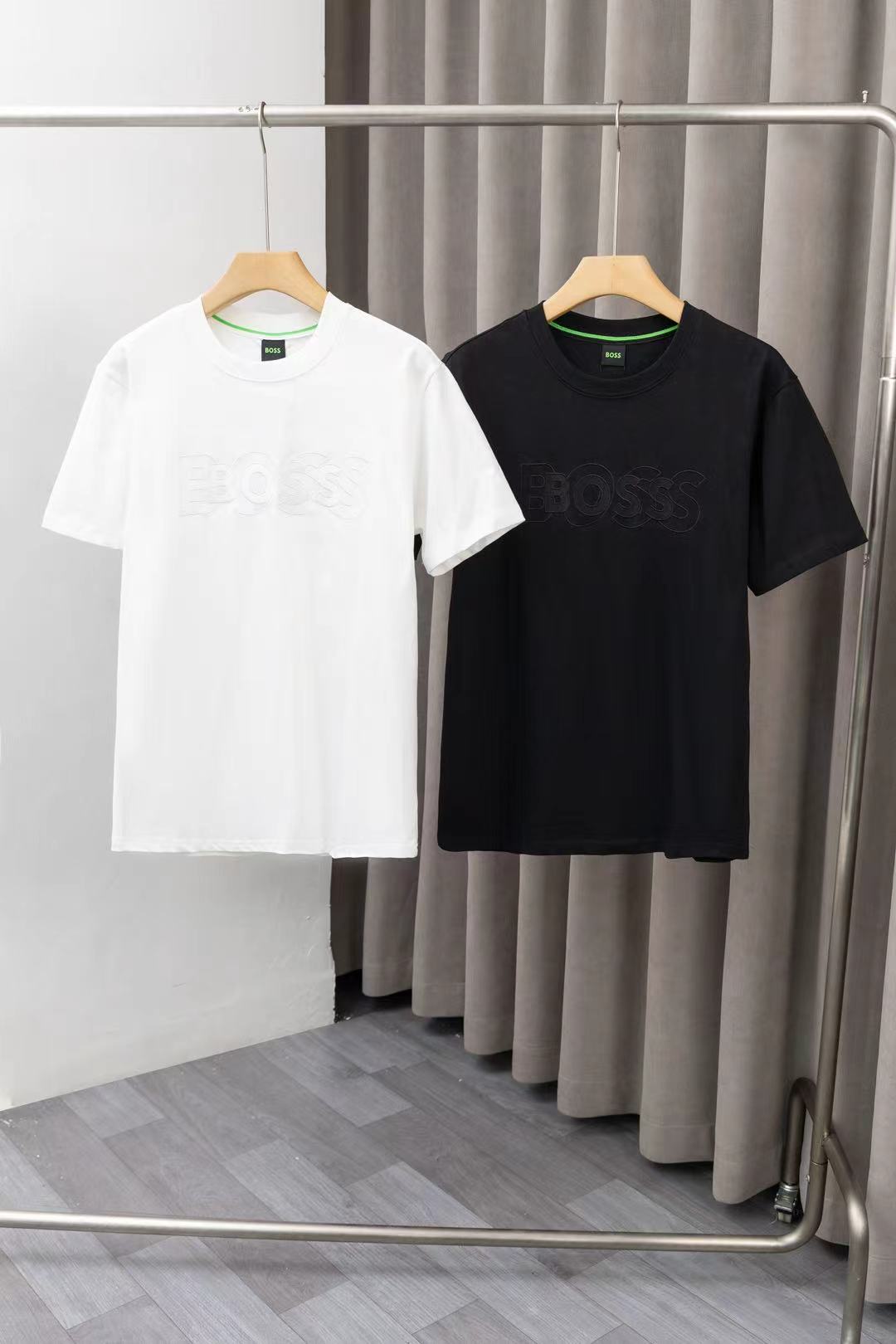 Camiseta Boss 3D Curved Logo Premium
