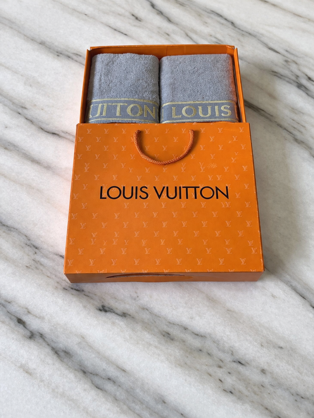 Set Toallas Louis Vuitton Gris