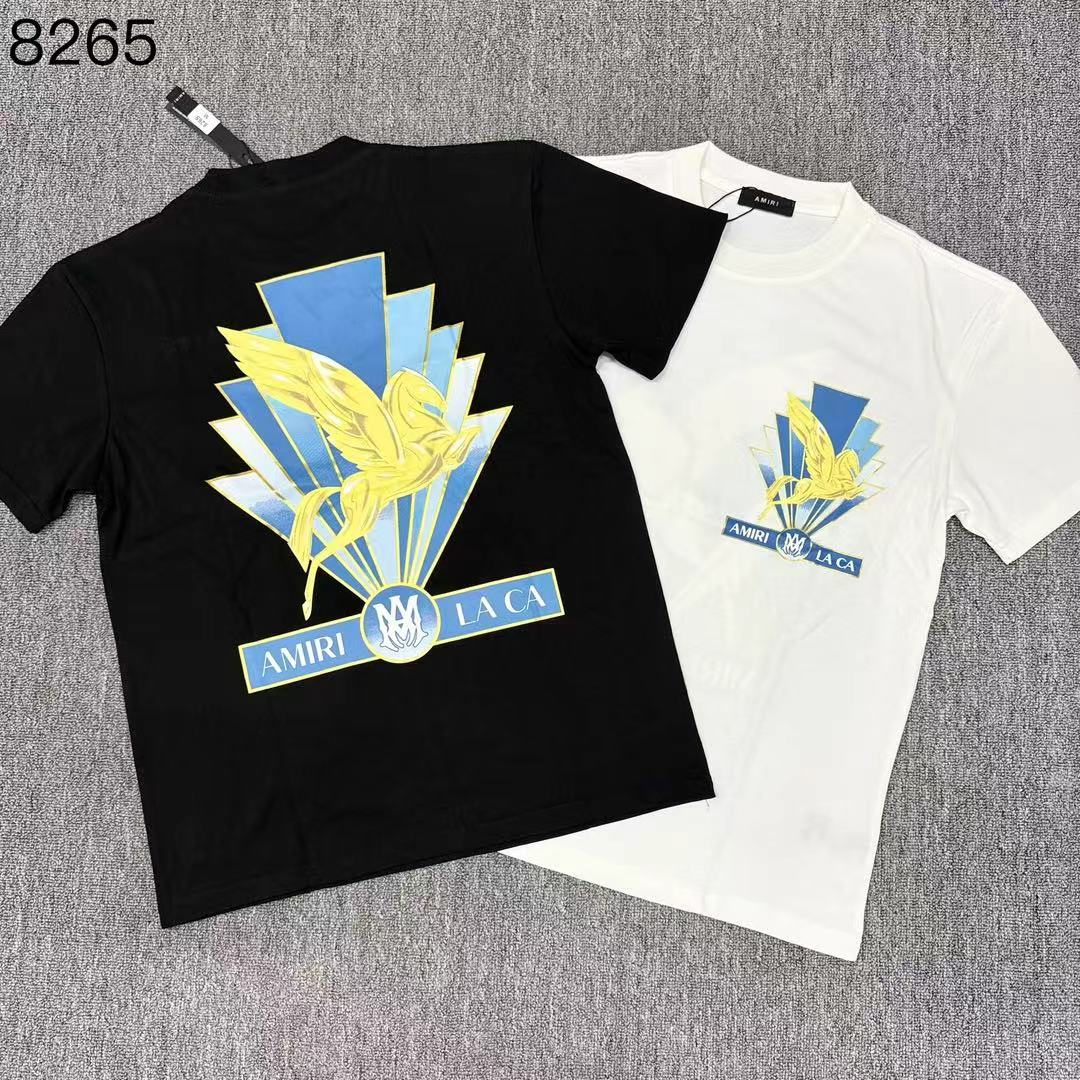 Camiseta Amiri LA CA Golden Pegasus