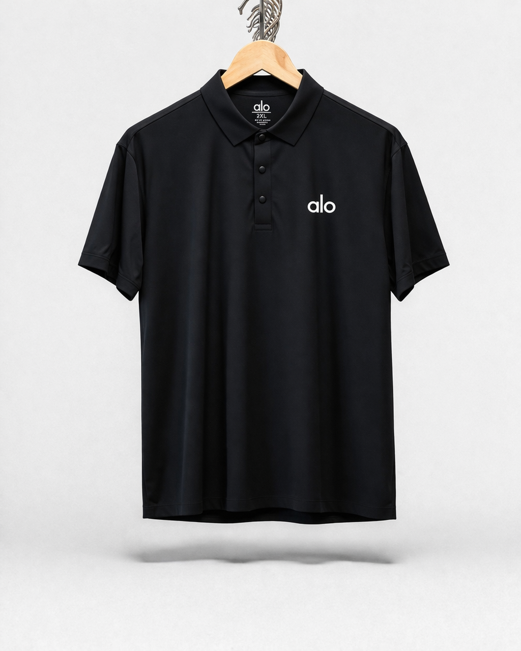 Camiseta Polo Alo Yoga Negro