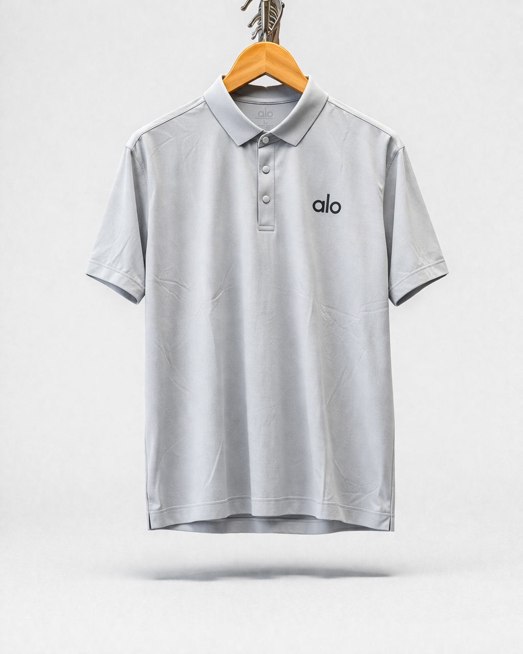 Camiseta Polo Alo Yoga Gris