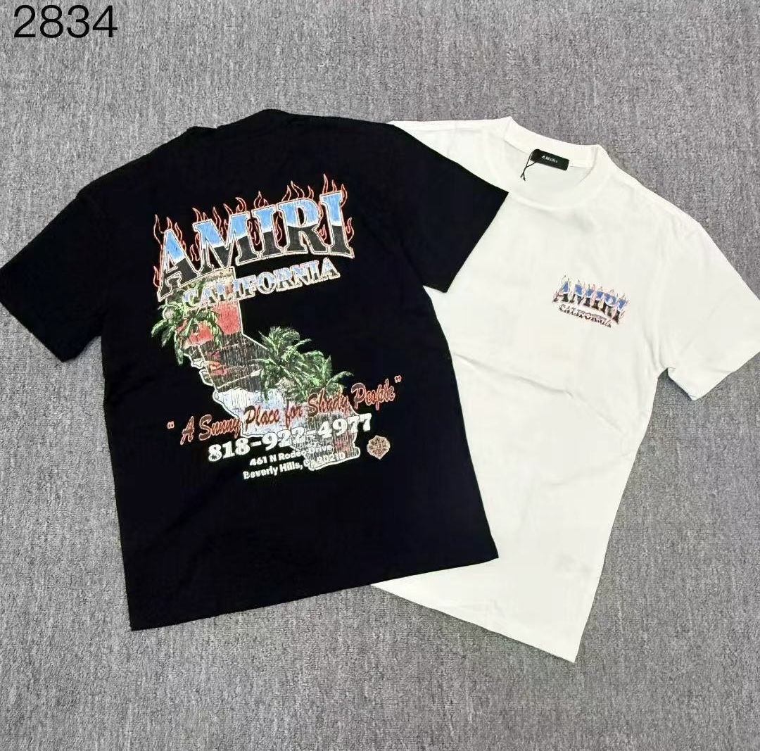 Camiseta Amiri California Beverly Hills Flames